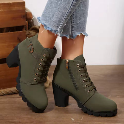 Happy™ HeelBoots - Kvinders Stilfulde Og Komfortable Støvler Med Blokhæle