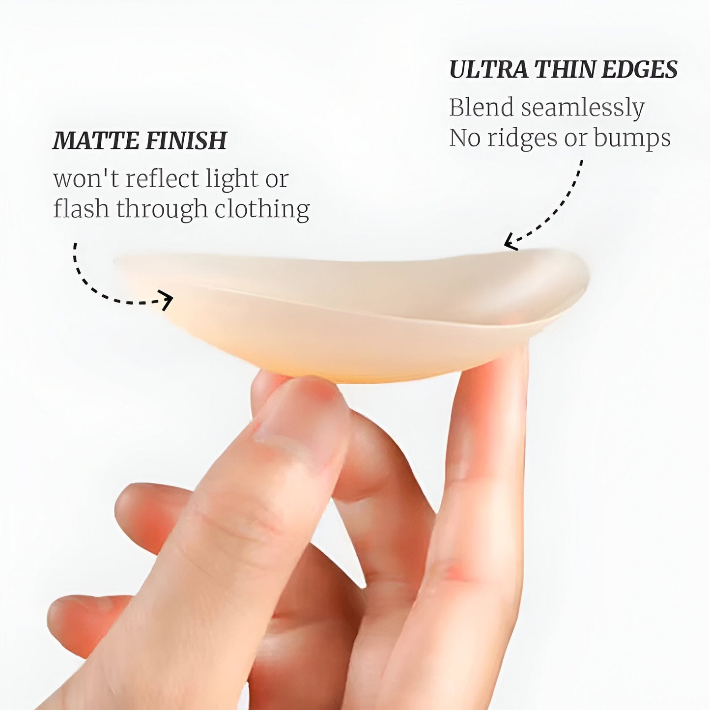 Icone™ NippleCover 1+1 GRATIS: Tynne, Matte Silikon-Klebende Brystvortedekkere
