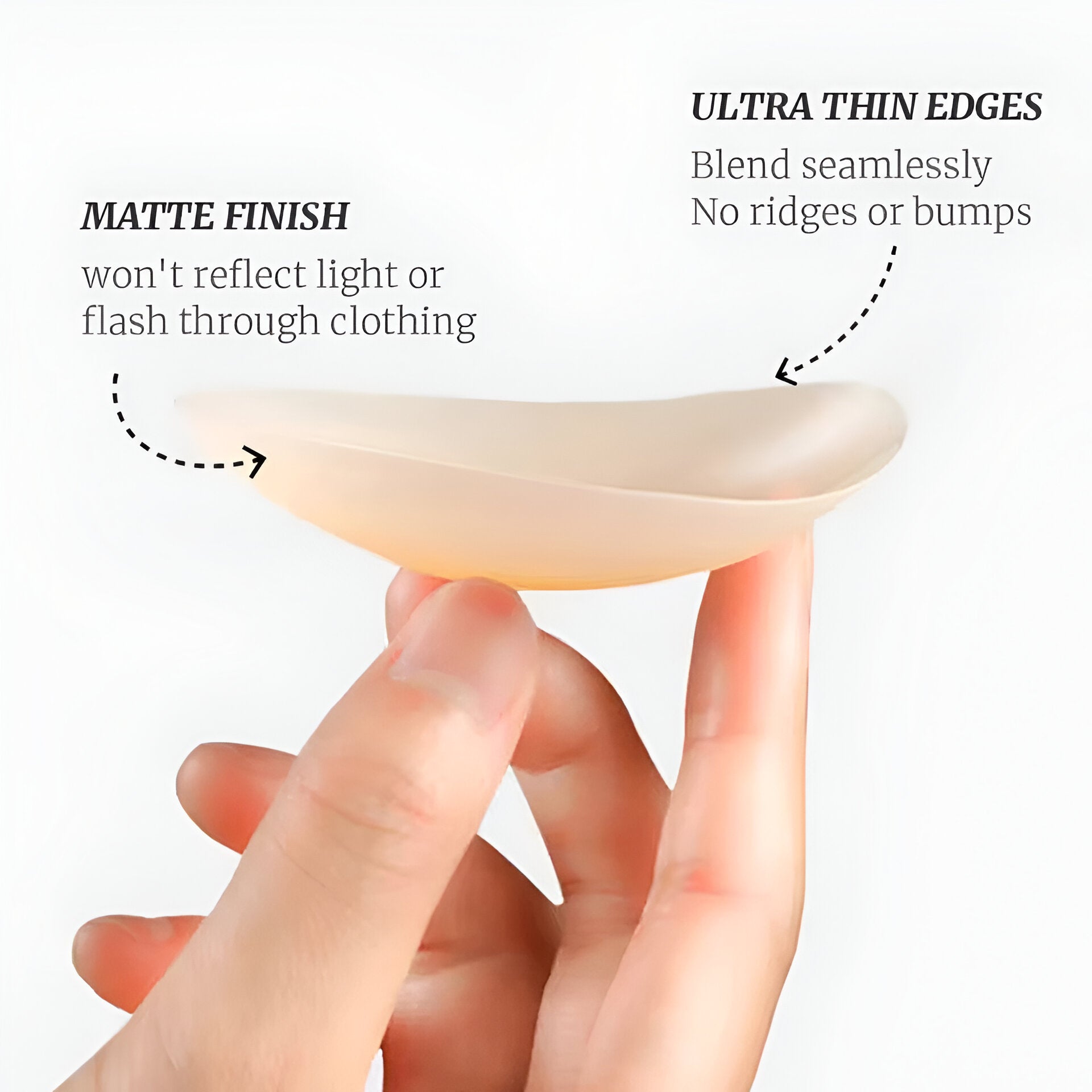 Icone™ NippleCover 1+1 GRATIS: Tynne, Matte Silikon-Klebende Brystvortedekkere