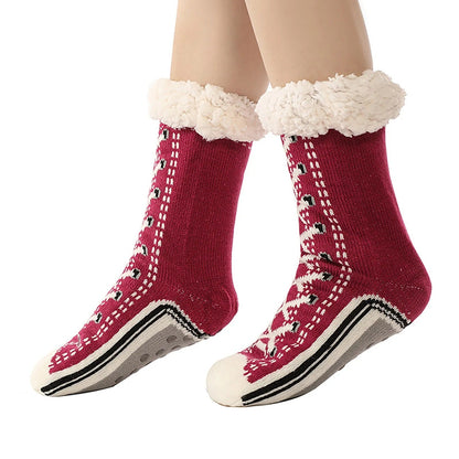 Happy™ HomeSocks: Fluffy Tykke Vinter Hjemmesokker