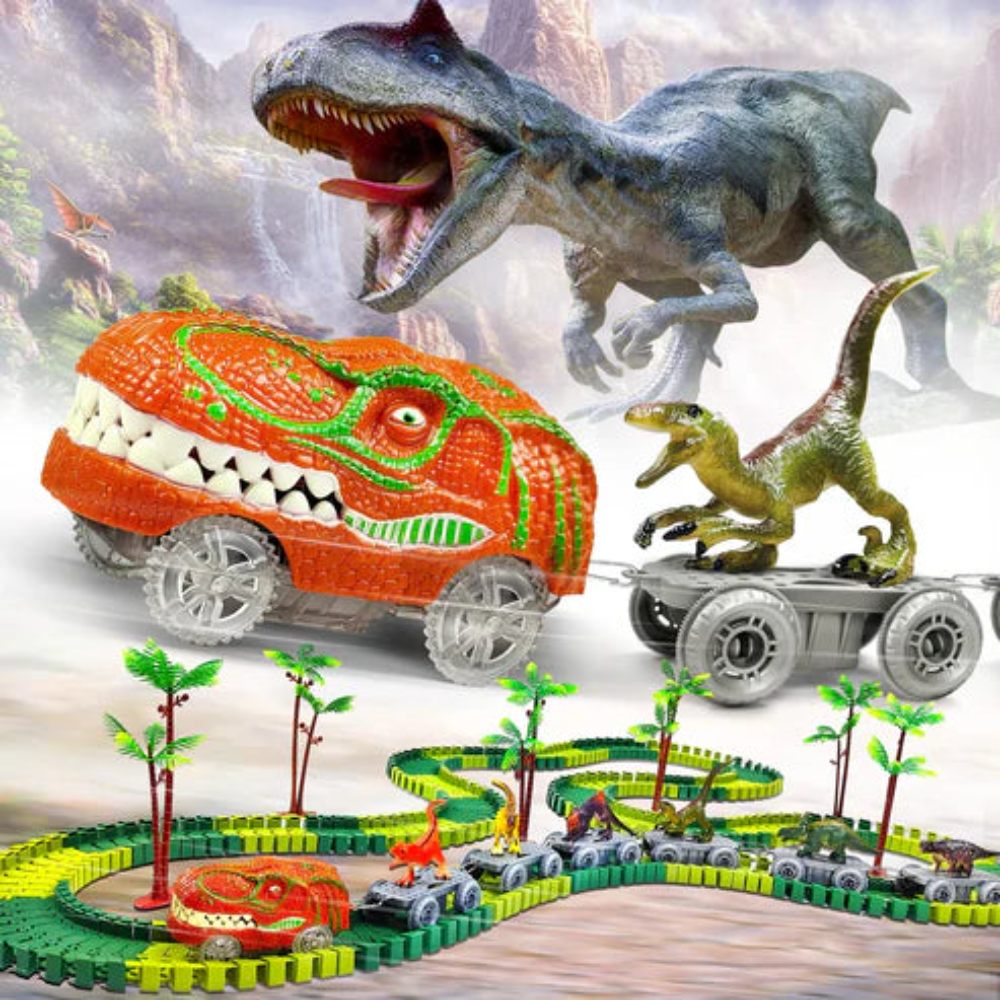 Kletshuts™ DinoTrack – Fleksibelt Dino Banebyggesett