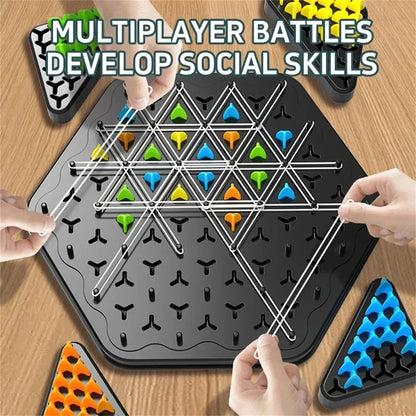 Kletshuts™ ThinkGame - Trekantkjede Strategi Og Duell Logikk Tenkespill