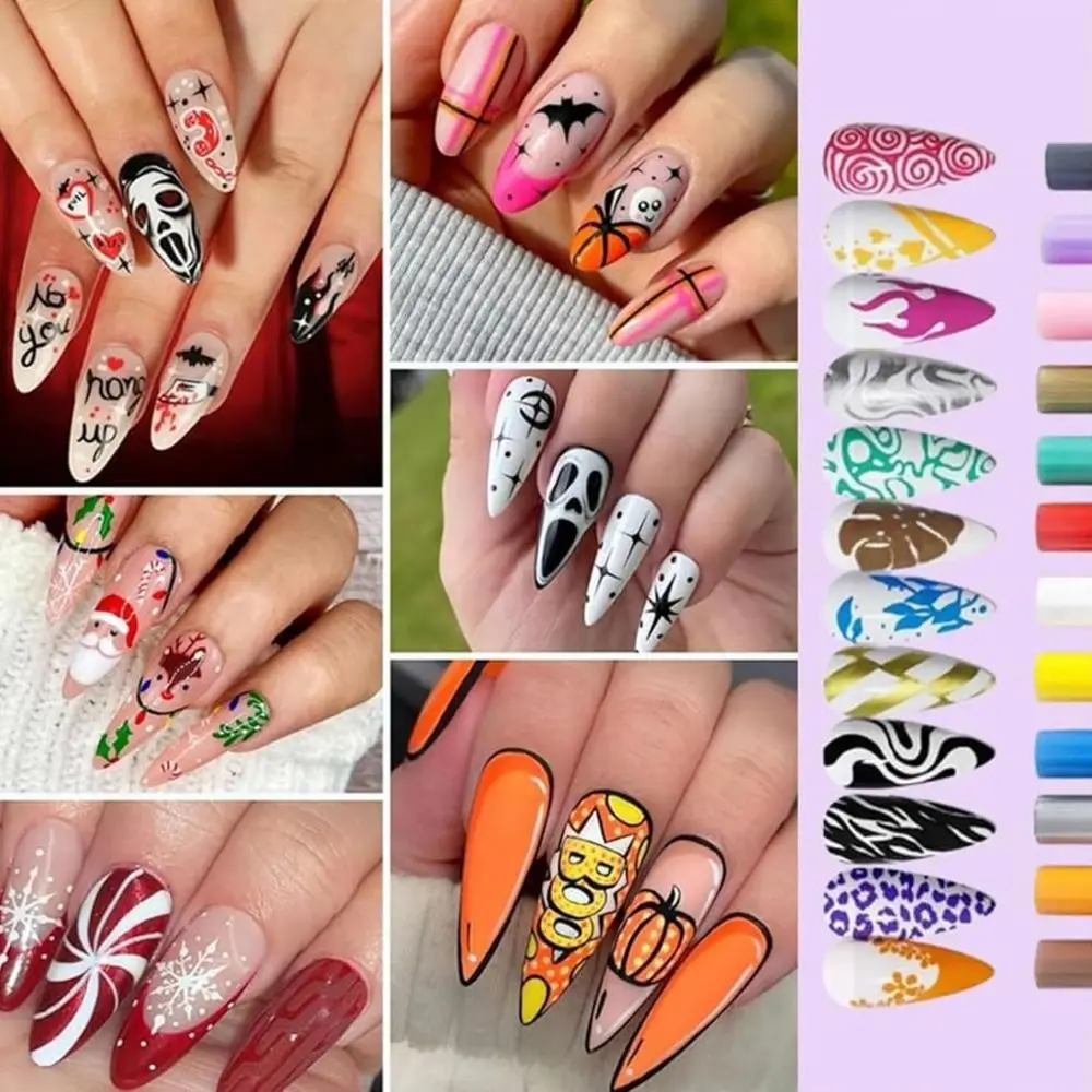 NailStyler™: Presisjon Neglekunst Liner Verktøysett Neglestyler