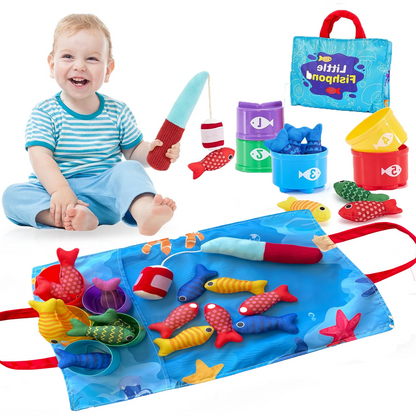 Kletshuts™ LittleFisherman: Morsomt Læringseventyr Little Fisherman Fiskesett