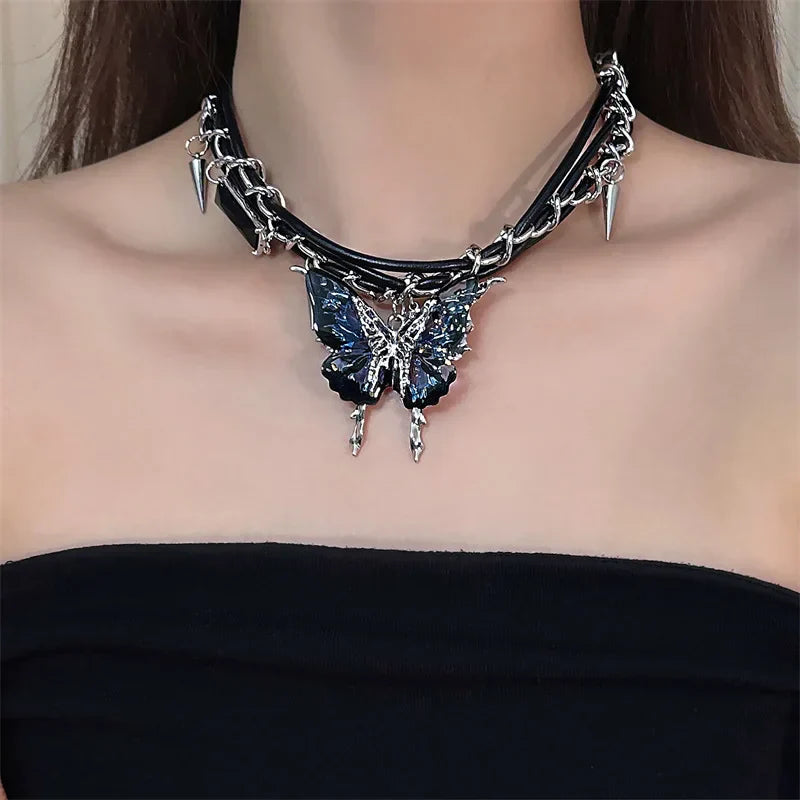 Jewelance™ ButterflyChoker 1+1 GRATIS: Motebevisst Fantastisk Skinnende Spisset Sommerfuglchoker