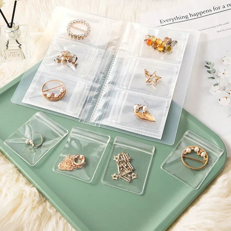 Jewelance™ JewelryBook: Transparent Smykkeoppbevaringsboksett