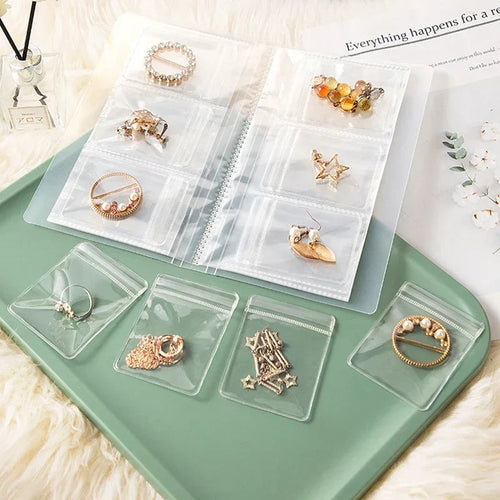 Jewelance™ JewelryBook: Transparent Smykkeoppbevaringsboksett