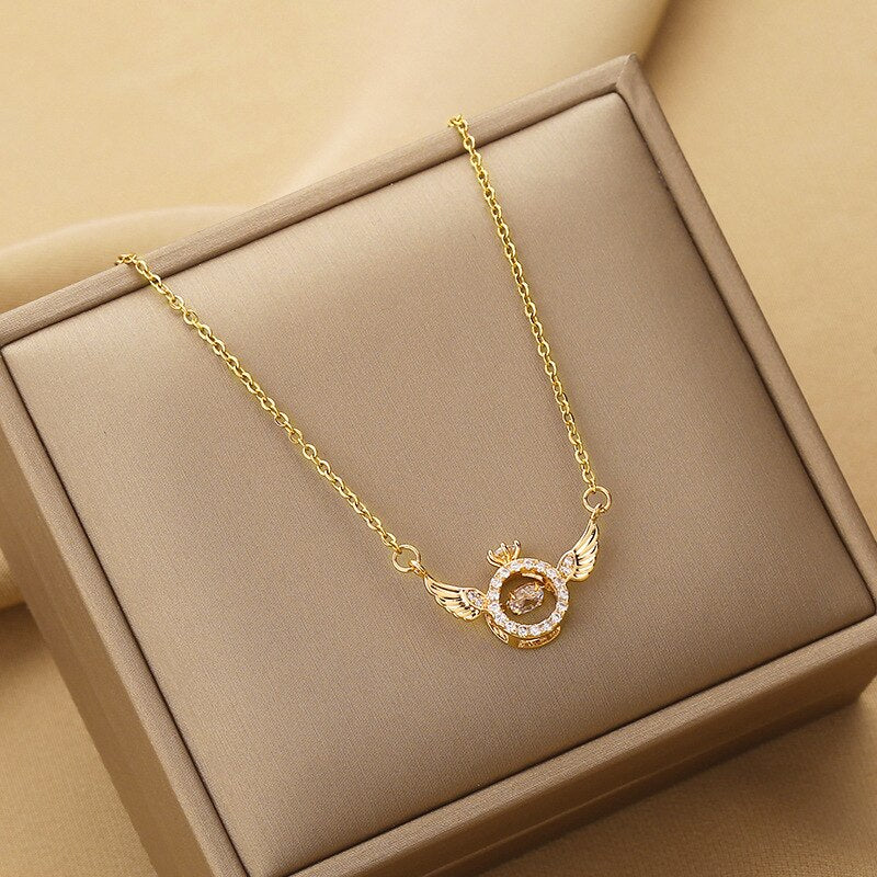 Jewelance™ - Elegant Halskjede Med Englevinger