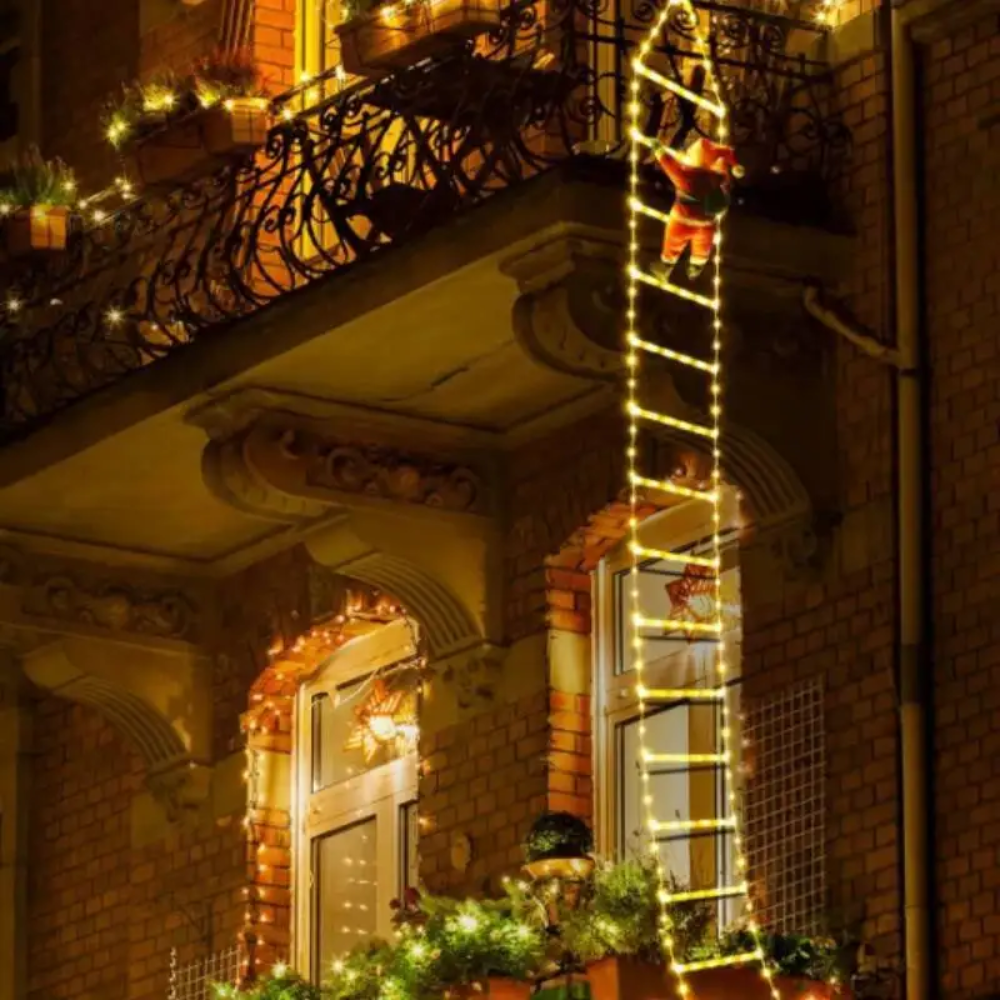 Ledsen™ ChristmasLadder: Slitesterk Utendørs LED Julestige Lysdisplay