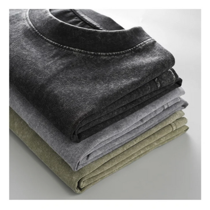 Icone™ ComfortShirt 1+1 GRATIS: Premium Komfortabel Løs Passform Vasket T-skjorte
