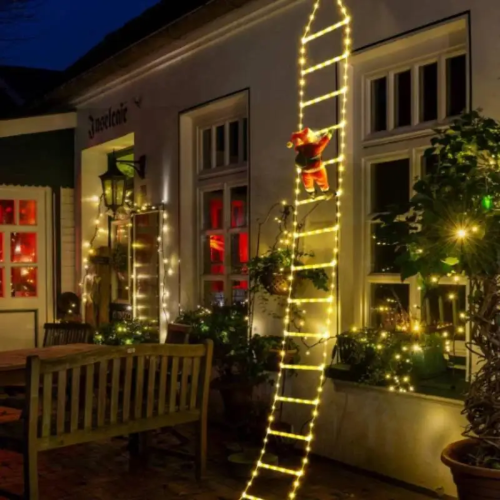 Ledsen™ ChristmasLadder: Slitesterk Utendørs LED Julestige Lysdisplay