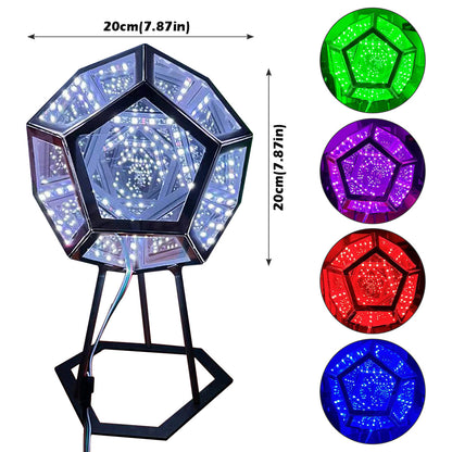 Ledsen™ ArtLight - Uendelig Dodekaeder Farge Kunst Lys