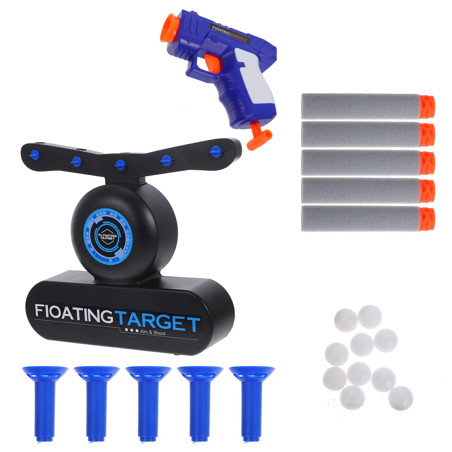 Kletshuts™ AirshotToy: Svevende Kule Airshot Mål Skyteleke Spillsett