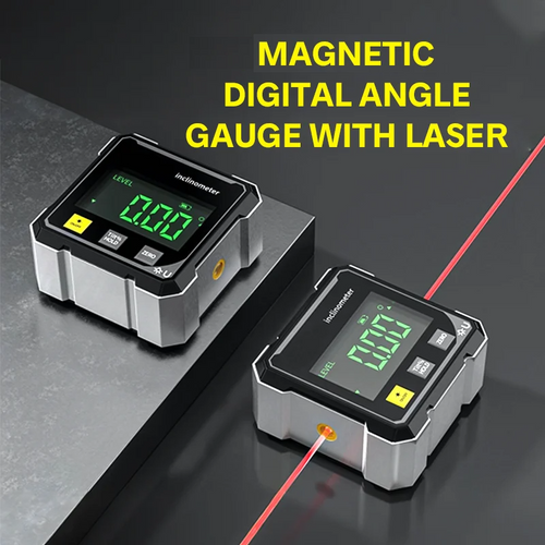 Globetrek° DigitalInclinometer: Digital Magnetisk Side Laser Hellingsmåler