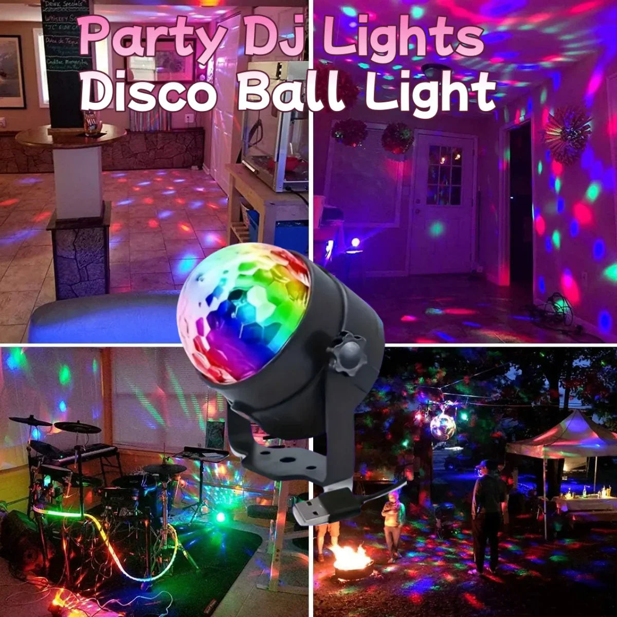 Ledsen™ DiscoLights – Mini Fest Og Scenbelysning Effekt Diskolys