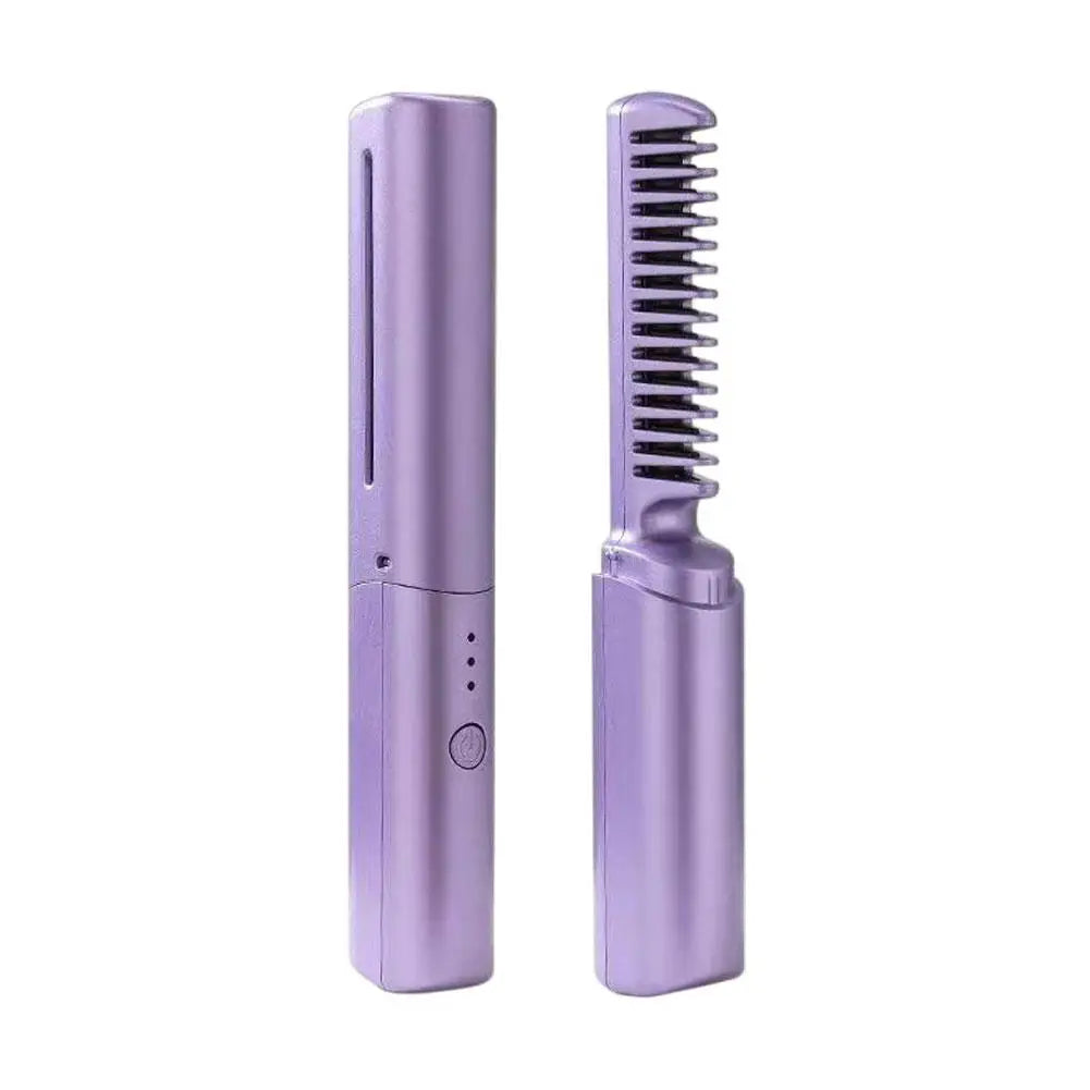 Rose® CompactComb 1+1 GRATIS: Stilfuld Bærbar Genopladelig Hurtig-Styling Kompakt Kam