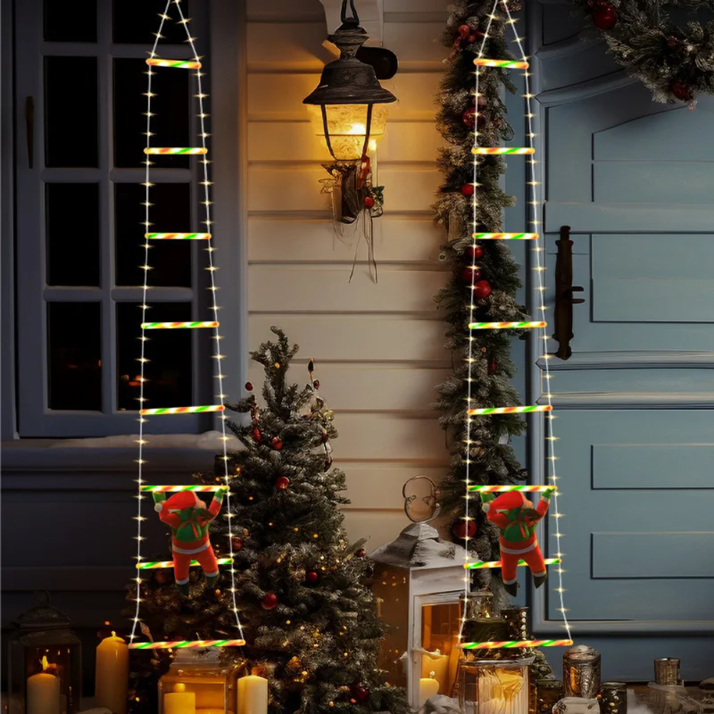 Ledsen™ ChristmasLadder: Slitesterk Utendørs LED Julestige Lysdisplay