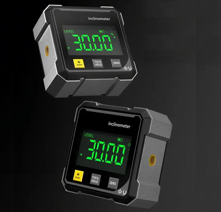 Globetrek° DigitalInclinometer: Digital Magnetisk Side Laser Hellingsmåler