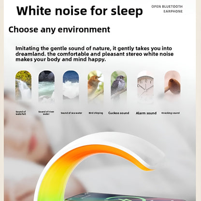 Ledsen™ Relaxi: Smart Avslapning Lys Atmosfære Bluetooth-høyttaler og Lader