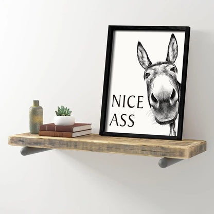 WallDecor 1+1 GRATIS: Moderne Legesyg Æsel Citater Vægdekoration