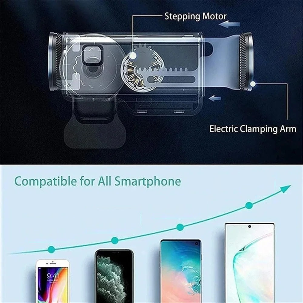 Holder360° PhoneClamp: Automatisk Klemme Til Dashbord Og Telefonholder Til Luftventil