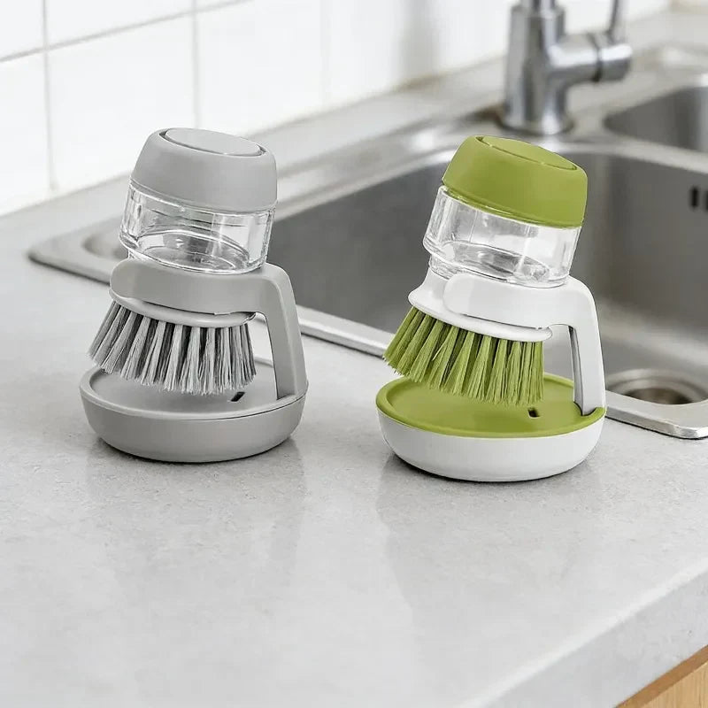 Globetrek° DishwashingBrush 1+1 GRATIS: Nem At Bruge Sæbedispenser Køkken Skrubbe Opvask Børste