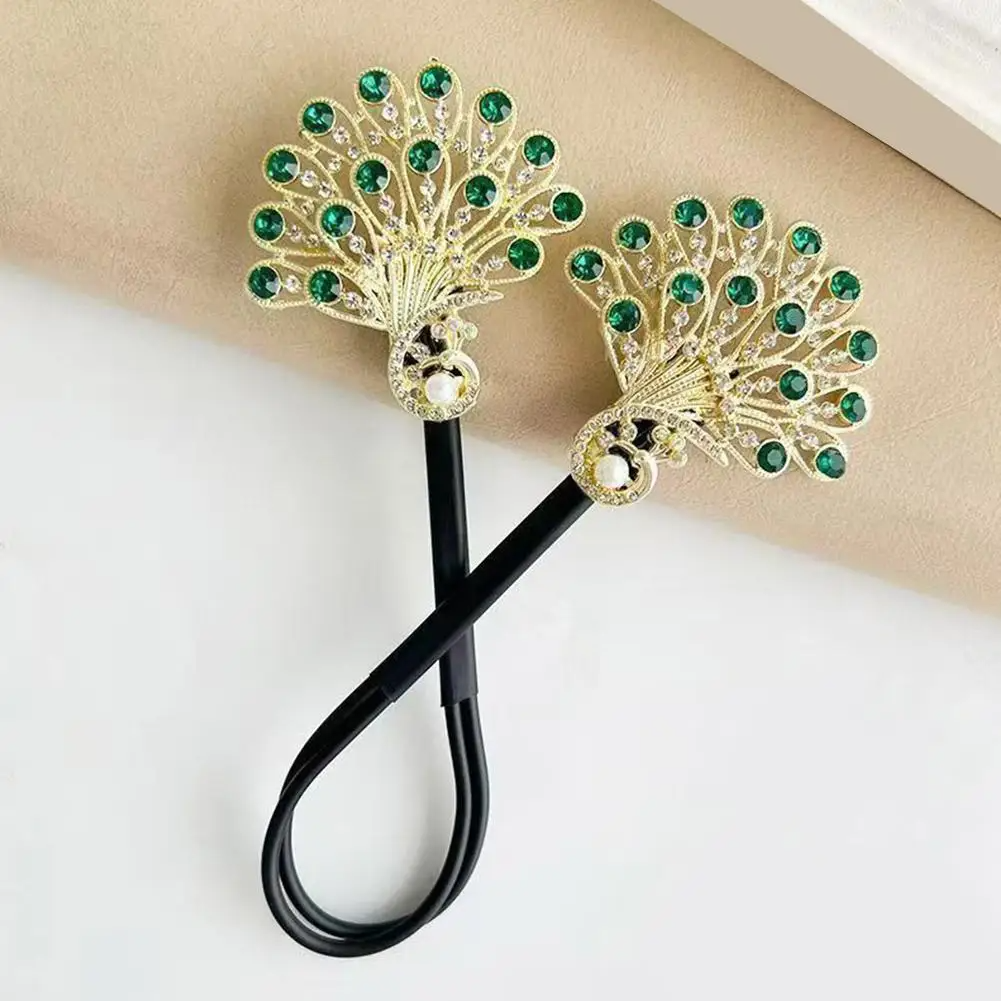 Rose® HairTie 1+1 GRATIS: Stilfull Hårbånd Elegant Vintage Krystall Hestehale Twist Holder