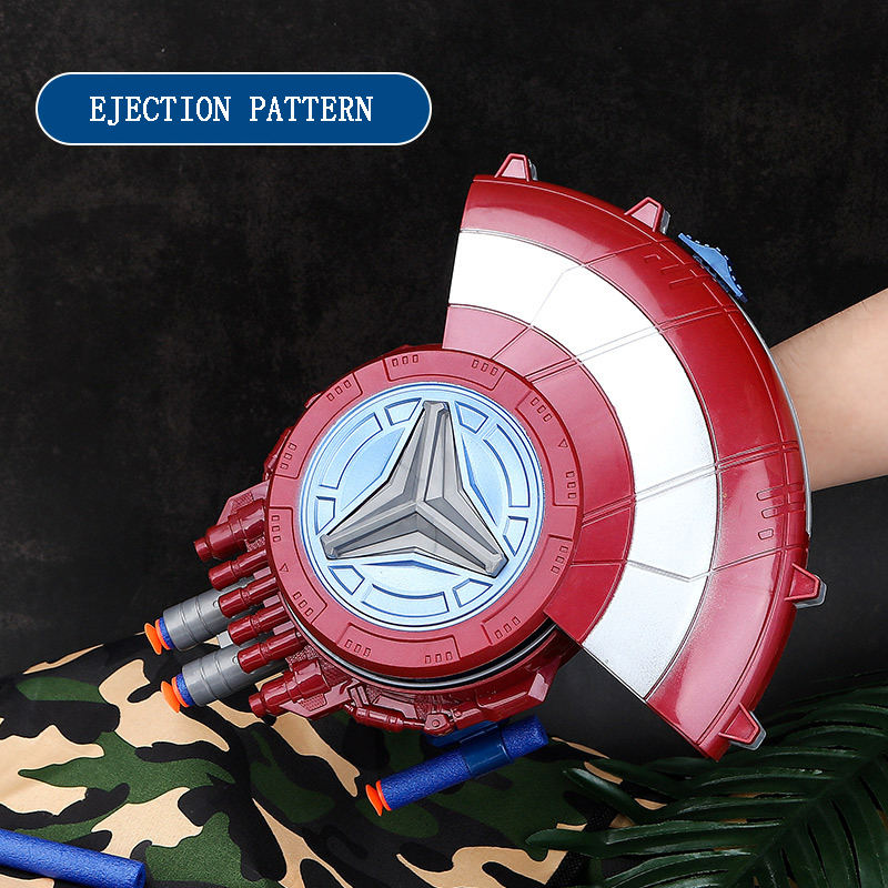 Kletshuts™ ShieldBlaster: Dart Skjold Launcher Hurtig Affyrings Håndledsmonteret Blaster Legetøj