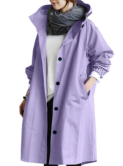 Icone™ ElegantCoat - All-Weather Lett Komfort Hette Elegant Frakk