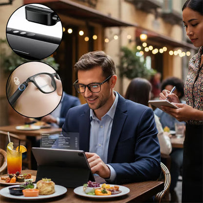 SmartVision - Moderne Design AI Briller Smart Vision Håndfri Kamera