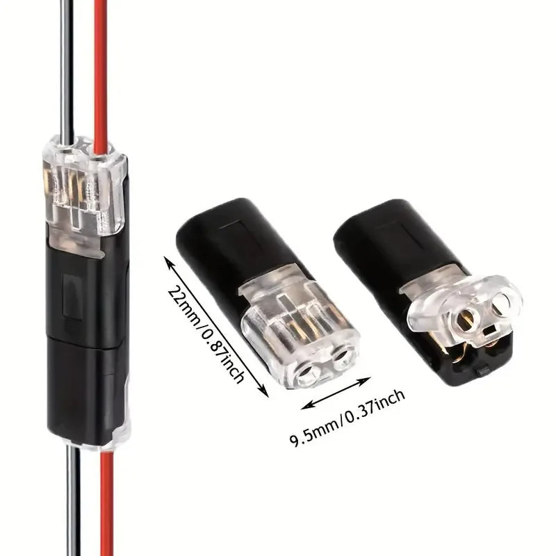 SolderlessConnector 10+10 GRATIS - Hurtigt Sikker Forbindelse Loddefri Tråd Splejs Stik