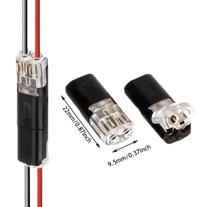 SolderlessConnector 10+10 GRATIS - Hurtigt Sikker Forbindelse Loddefri Tråd Splejs Stik