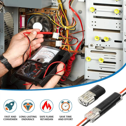 SolderlessConnector 10+10 GRATIS - Hurtigt Sikker Forbindelse Loddefri Tråd Splejs Stik