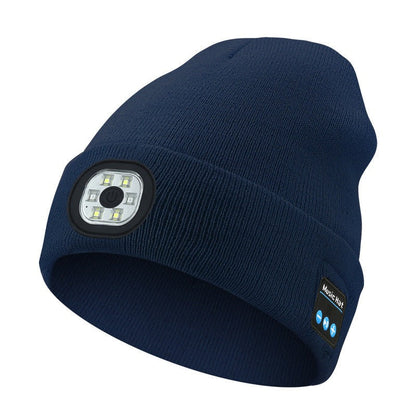 Icone™ MultiBeanie: Multifunksjonell LED-lys og Bluetooth Varm Lue