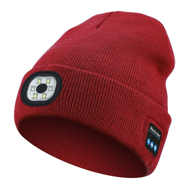 Icone™ MultiBeanie: Multifunksjonell LED-lys og Bluetooth Varm Lue