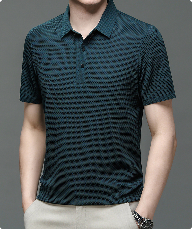 Icone™ BreathableShirt 1+1 GRATIS: Stilfull Pustende Kortarmet Skjorte for Menn