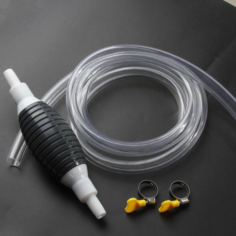 TransferPump 1+1 GRATIS - Nem At Bruge Manuel Siphon Brændstofpumpe Liquid Transfer Slange