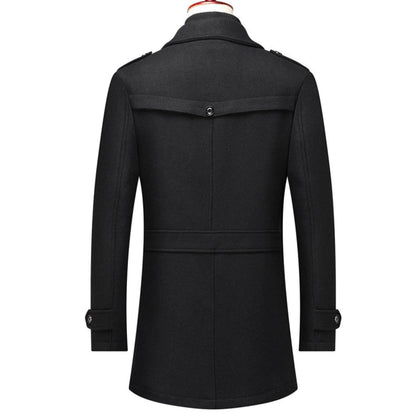 Icone™ WinterCoat: Luksus Dobbel Krage Stilfull Vinter Trenchcoat