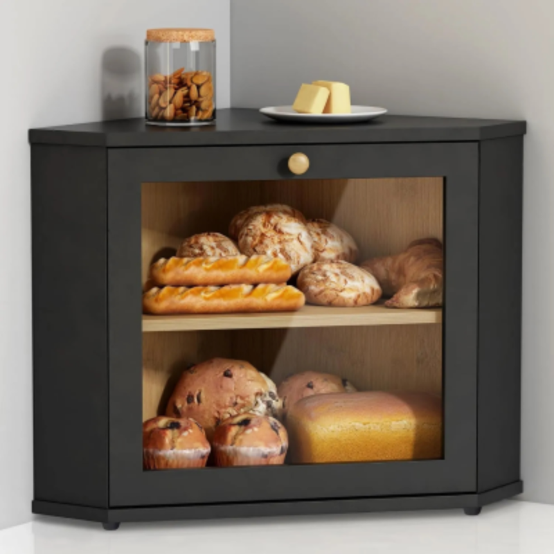 UltiFurni® CornerCabinet: Pladsbesparende Smart Pantry Opbevarings Hjørneskab