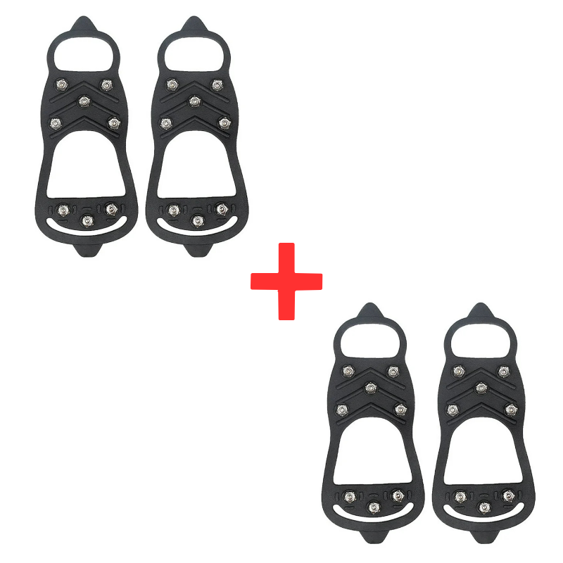 ShoeGrips 1+1 GRATIS: Holdbare Anti-Skli Sikre Utendørs Gå-Sko Grips