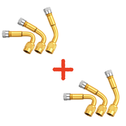 Ventilforlengere 1+1 GRATIS: 3-Vinkel Holdbar Lett å Installere Ventilforlenger Adapter Sett
