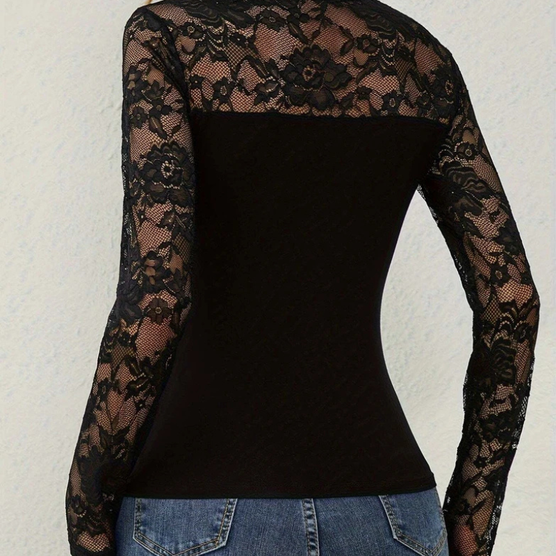 Icone™ LaceTop - Klassisk Komfortabel Chic Elegant Blonder Top