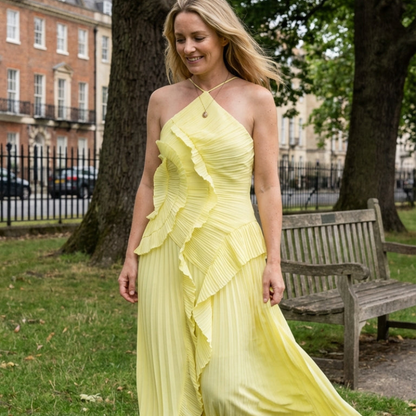 Icone™ RuffleDress - Elegant Stråleglans Luksus Ruffle Kjole