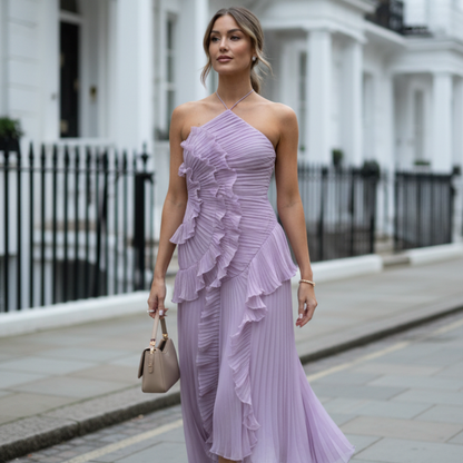 Icone™ RuffleDress - Elegant Stråleglans Luksus Ruffle Kjole