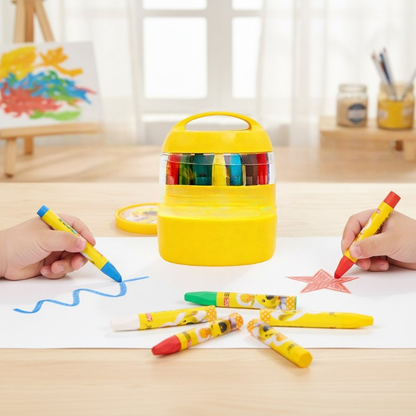 Kletshuts™ JumboCrayons: Børns Let-Greb Kreative Glatte Farver Jumbo Farver