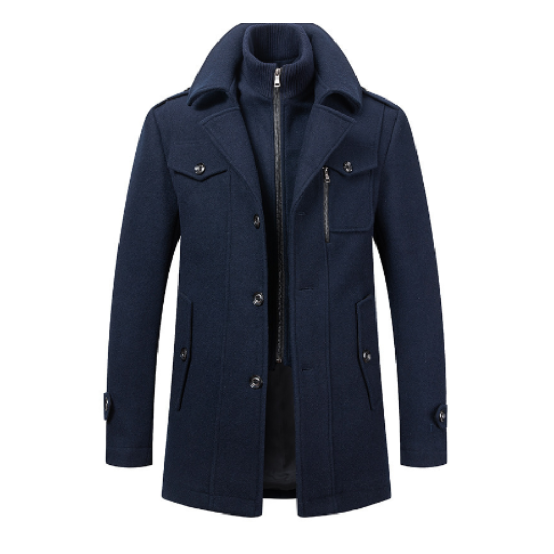 Icone™ WinterCoat: Luksus Dobbel Krage Stilfull Vinter Trenchcoat