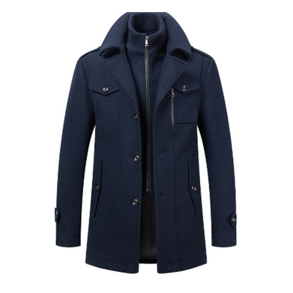 Icone™ WinterCoat: Luksus Dobbel Krage Stilfull Vinter Trenchcoat
