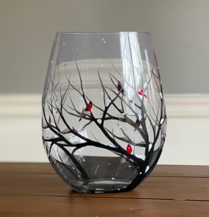 SeasonsGlass - Vinglass med fire årstiderstrær