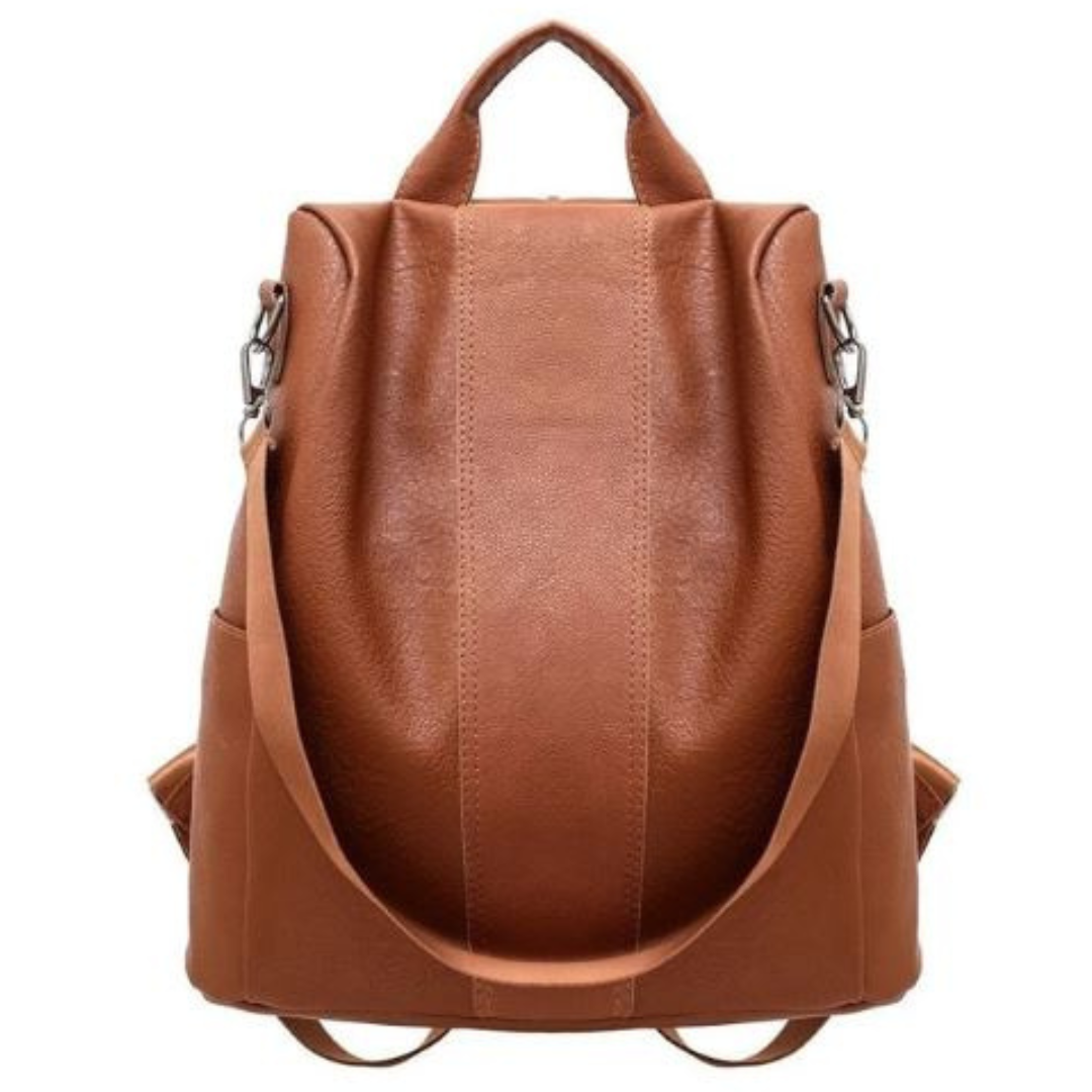 Icone™ AntiTheftBag: Begrenset Utgave Skinn Tyverisikret Ryggsekk til Damer