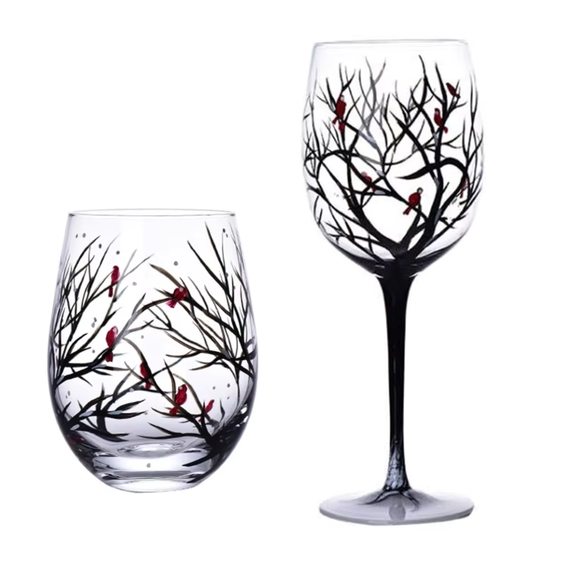 SeasonsGlass - Vinglass med fire årstiderstrær